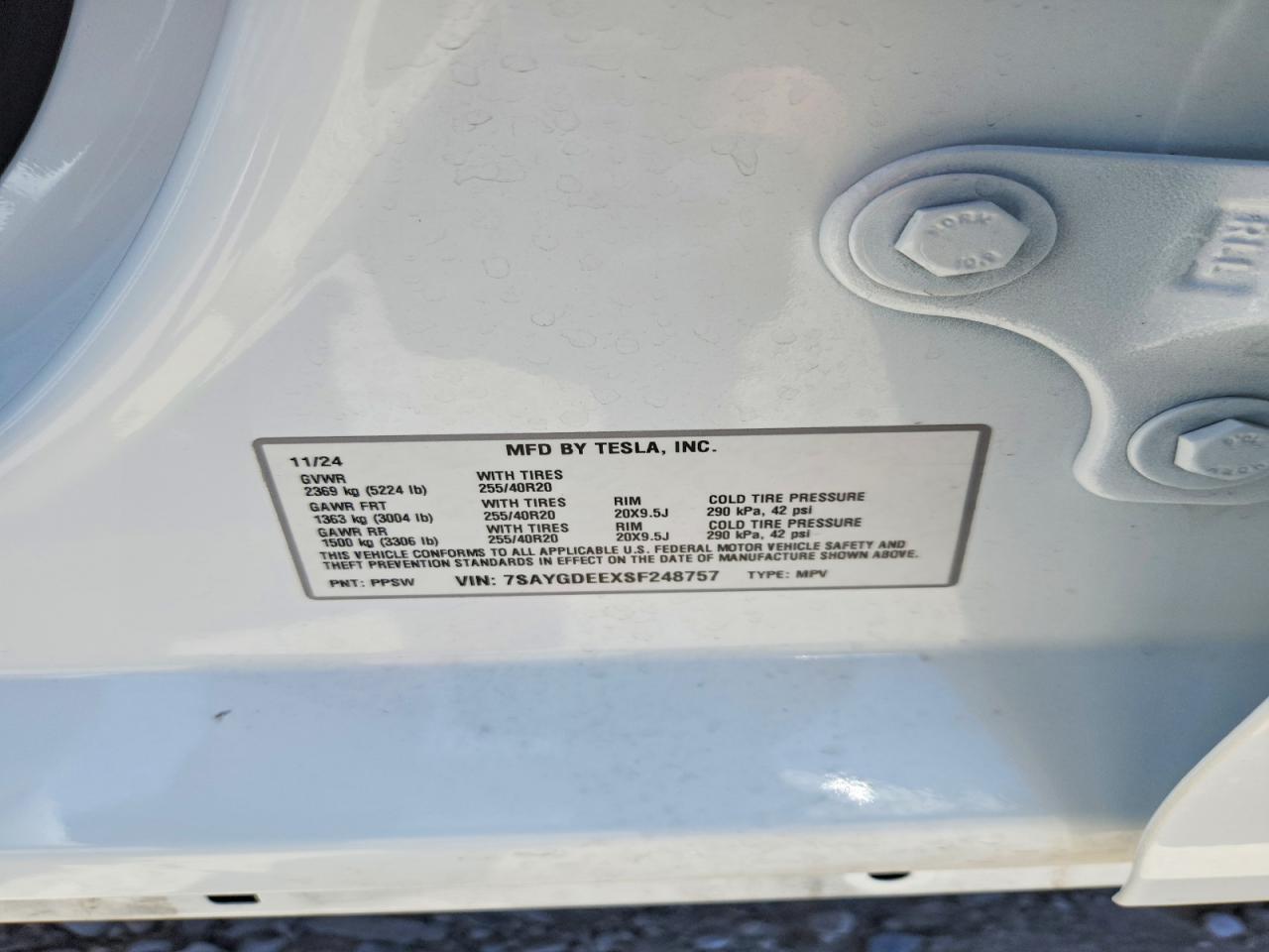 2025 TESLA MODEL Y