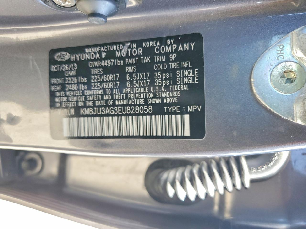 2014 HYUNDAI TUCSON