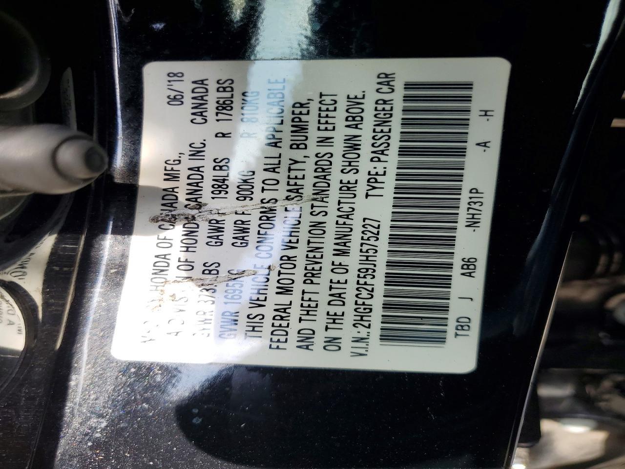 2018 HONDA CIVIC