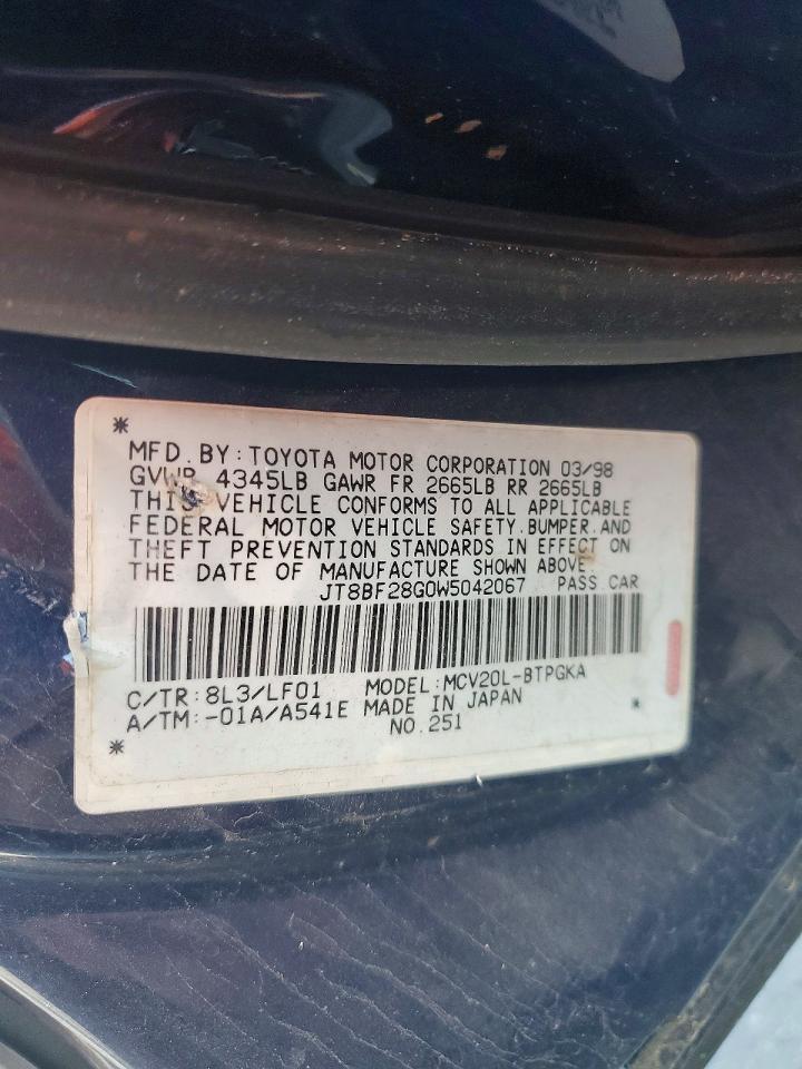 1998 LEXUS Es 300
