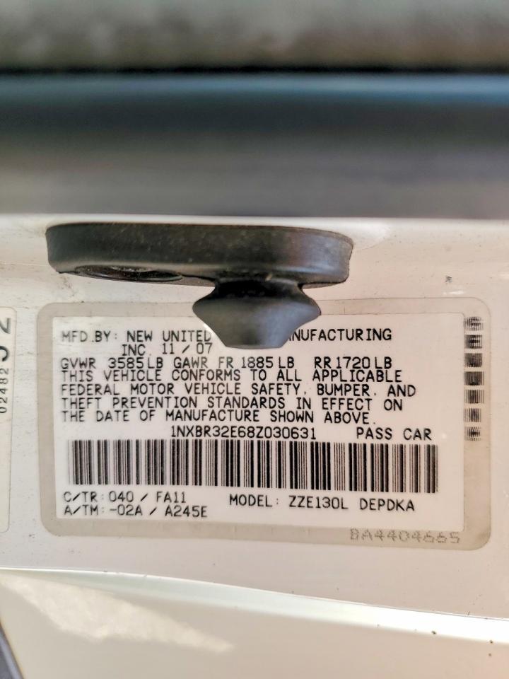 2008 TOYOTA COROLLA