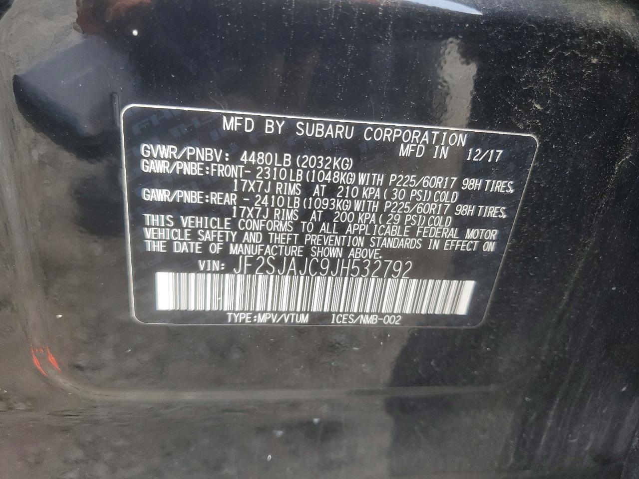 2018 SUBARU FORESTER