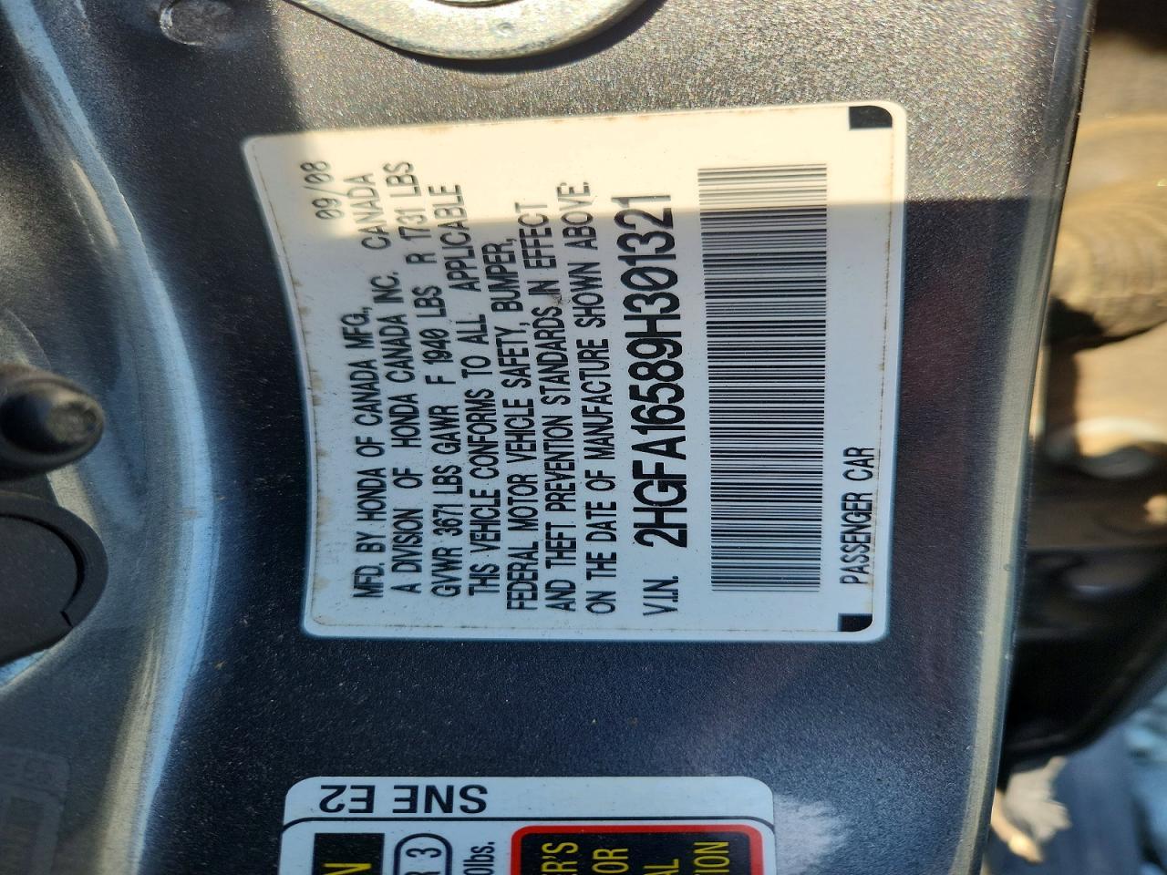 2009 HONDA CIVIC