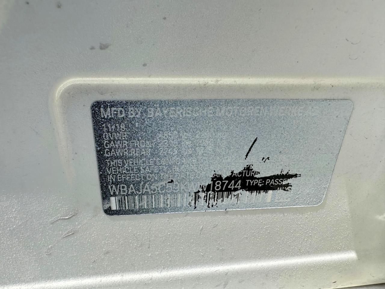 2019 BMW 5 series