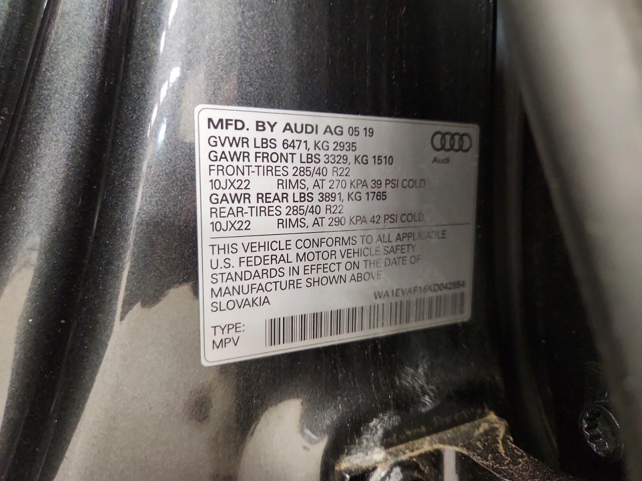 2019 AUDI Q8