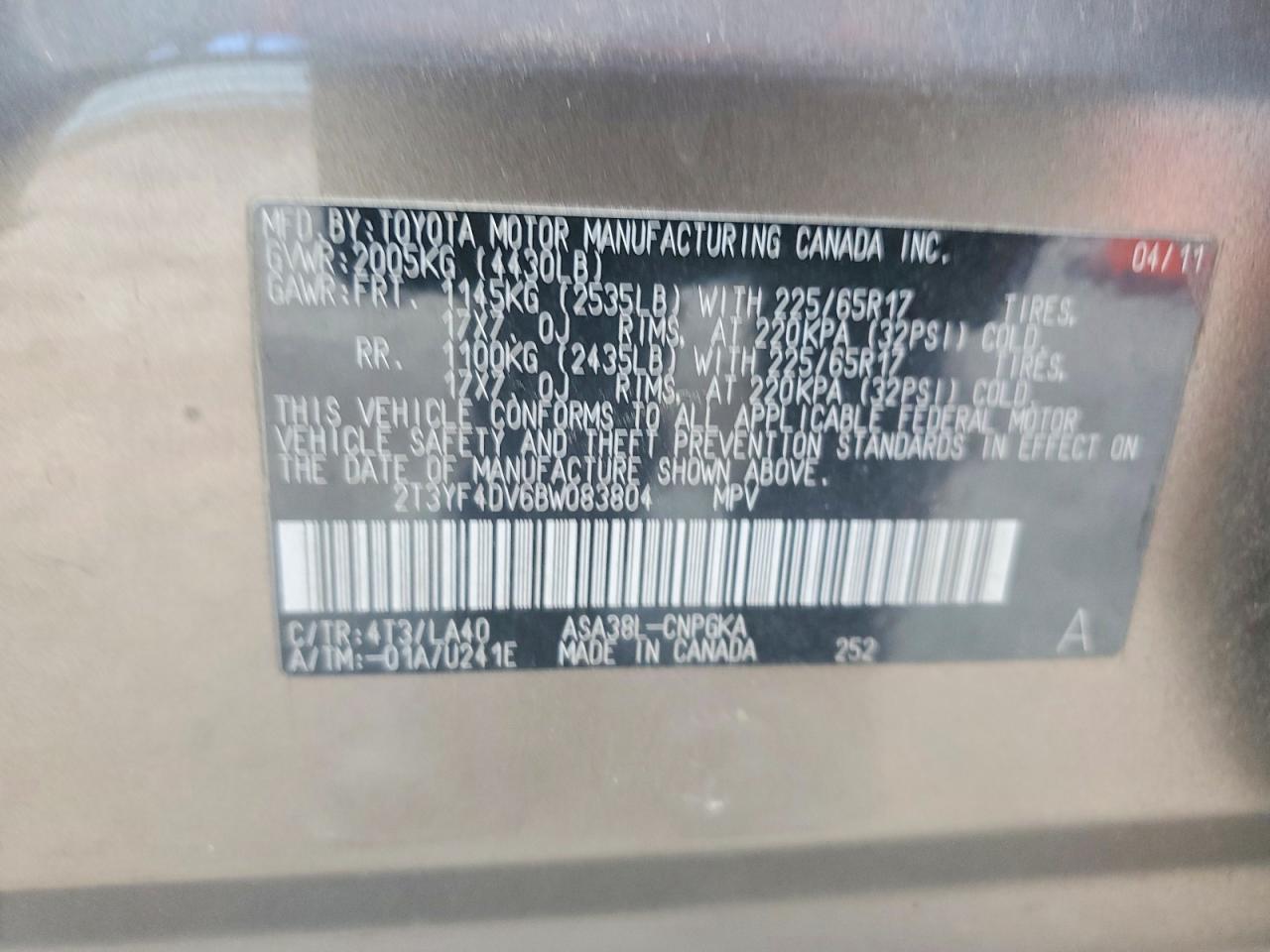 2011 TOYOTA RAV4