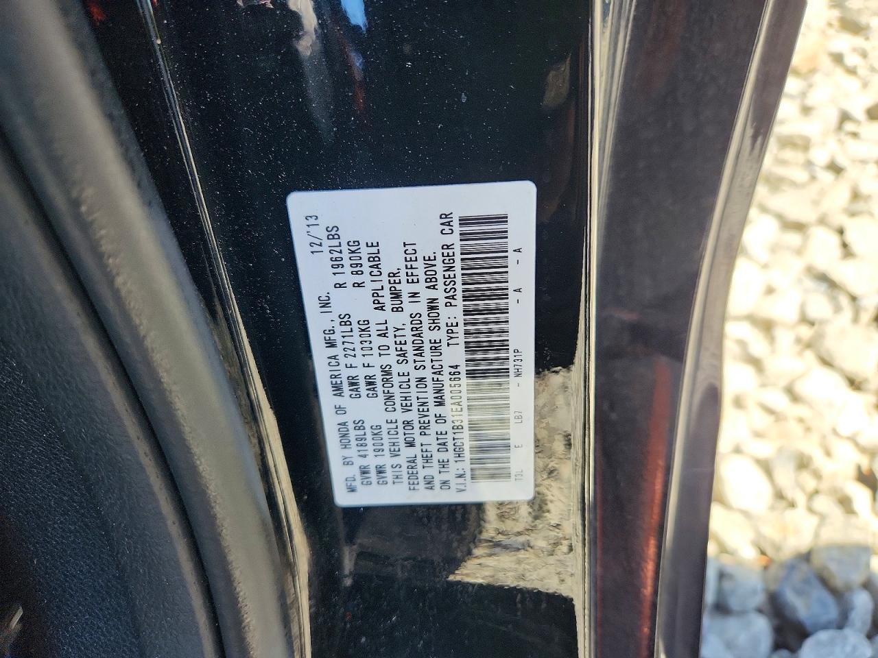 2014 HONDA ACCORD