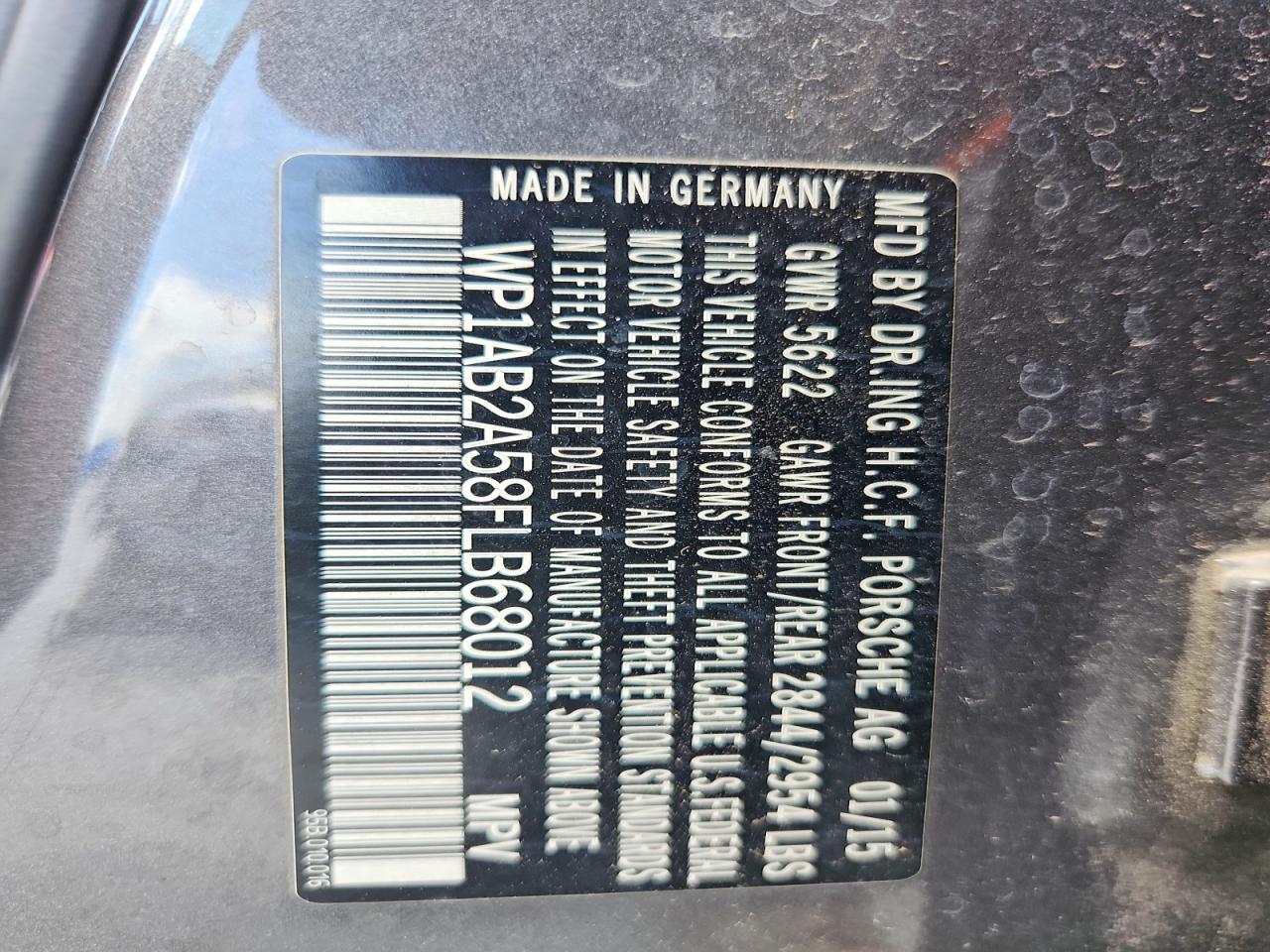 2015 PORSCHE Macan
