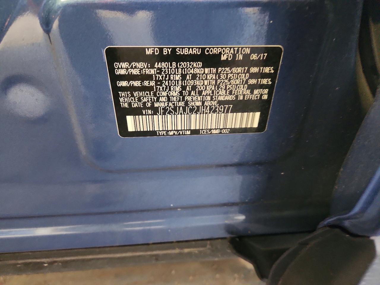2018 SUBARU FORESTER