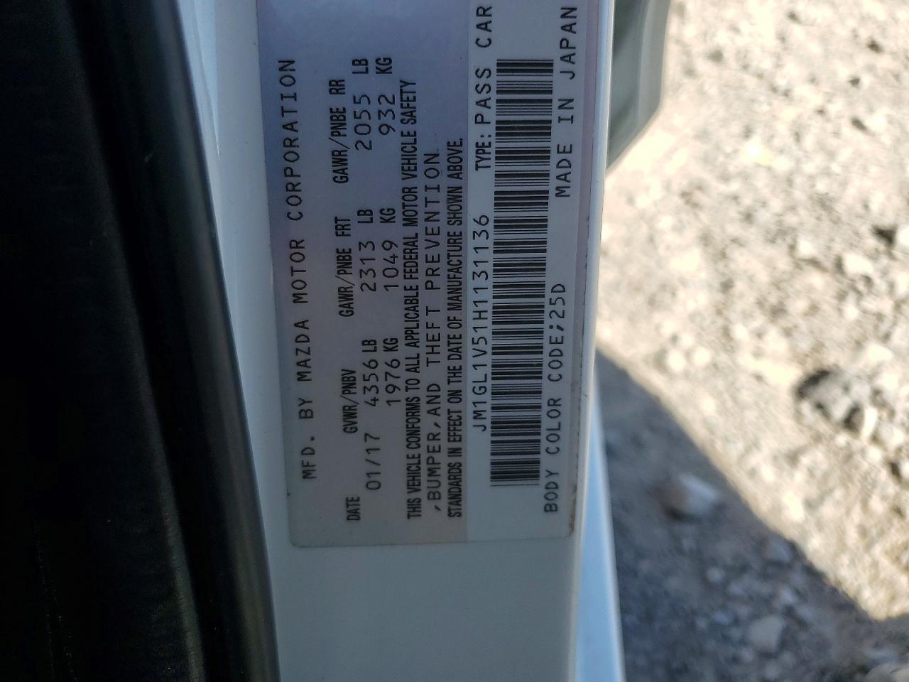 2017 MAZDA 6