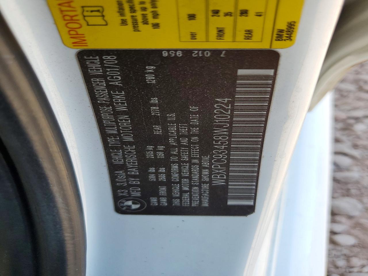 2008 BMW X3