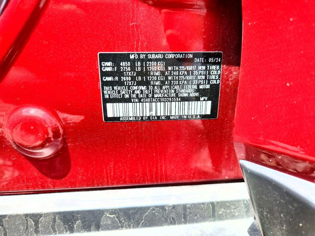 2024 SUBARU Outback