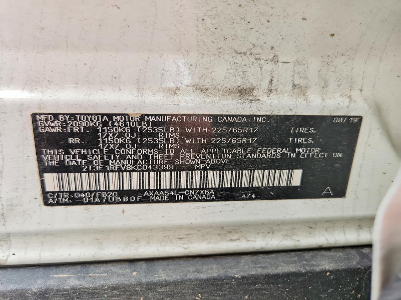 2019 TOYOTA RAV4