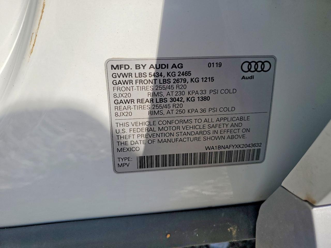 2019 AUDI Q5