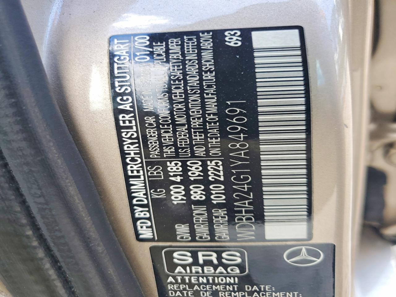2000 MERCEDES-BENZ C-CLASS