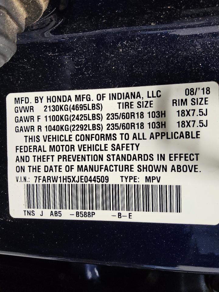 2018 HONDA CR-V
