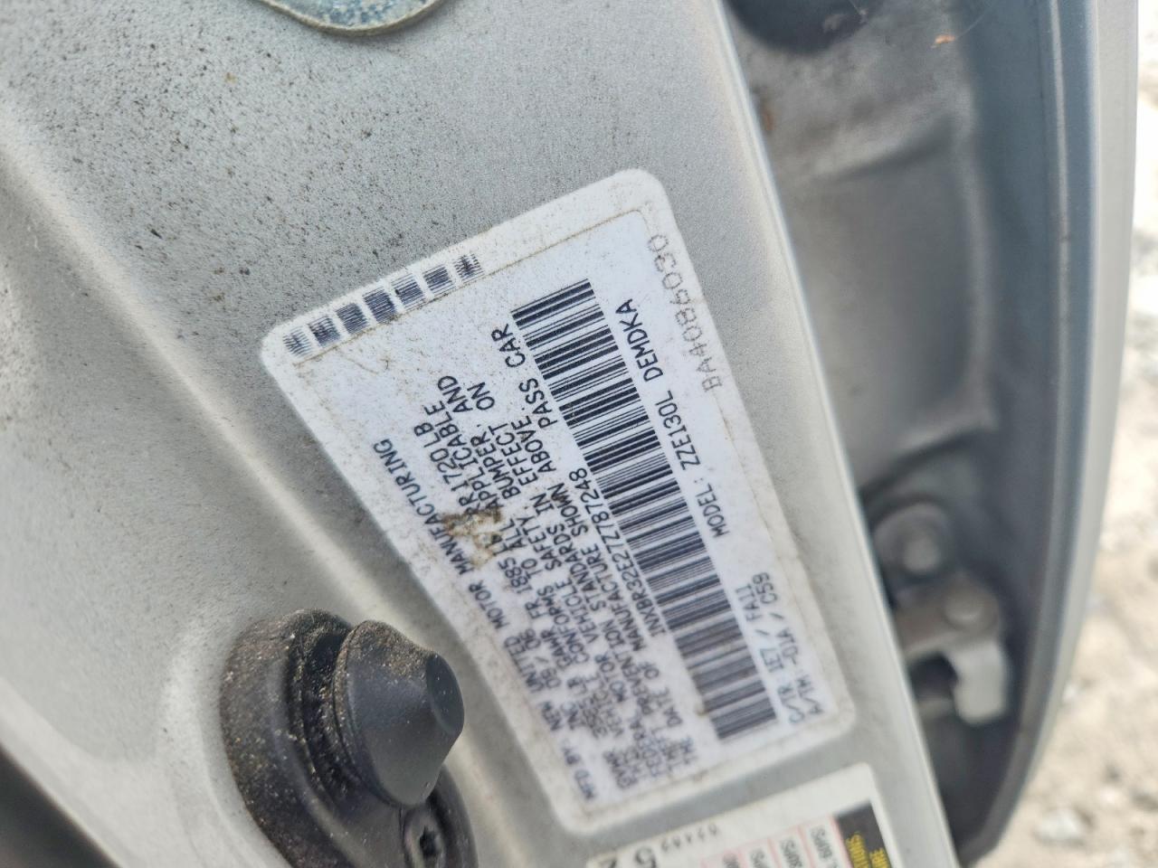 2007 TOYOTA COROLLA