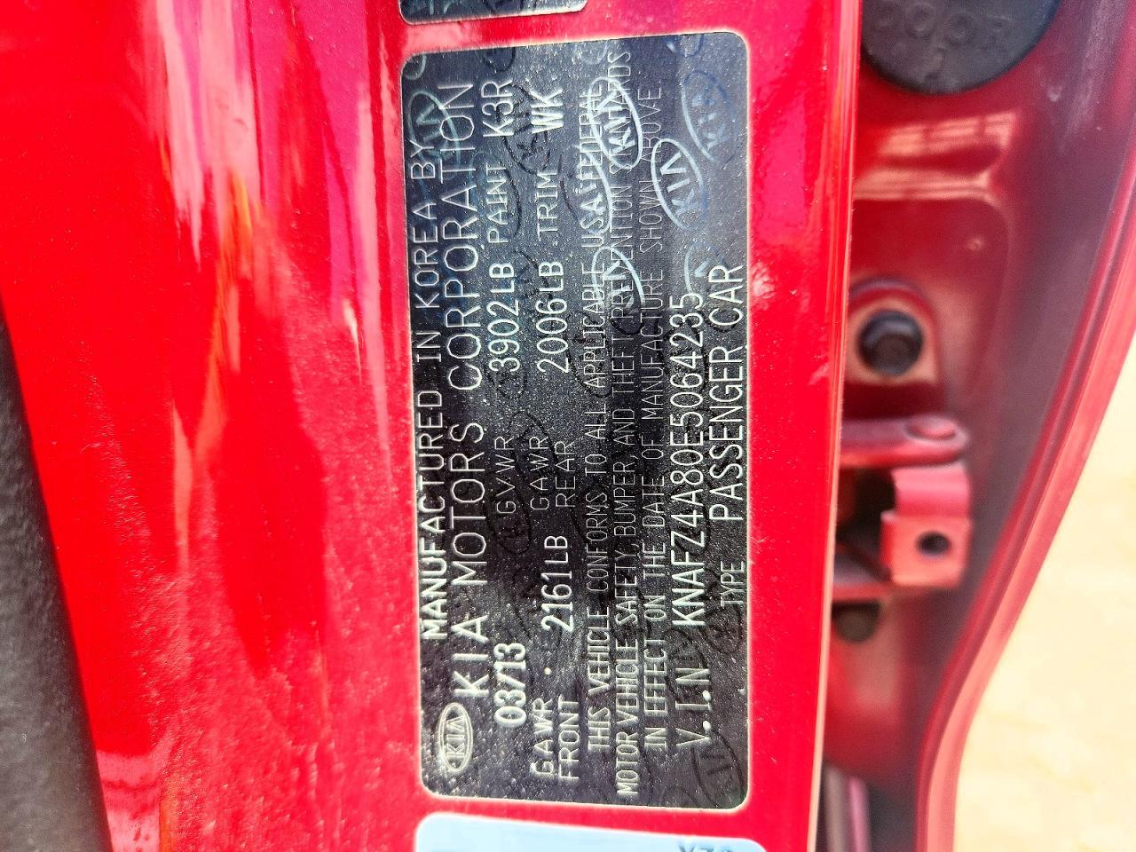 2014 KIA FORTE