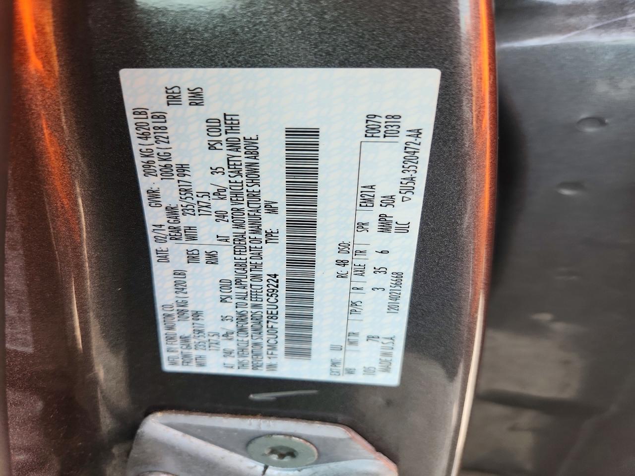 2014 FORD ESCAPE