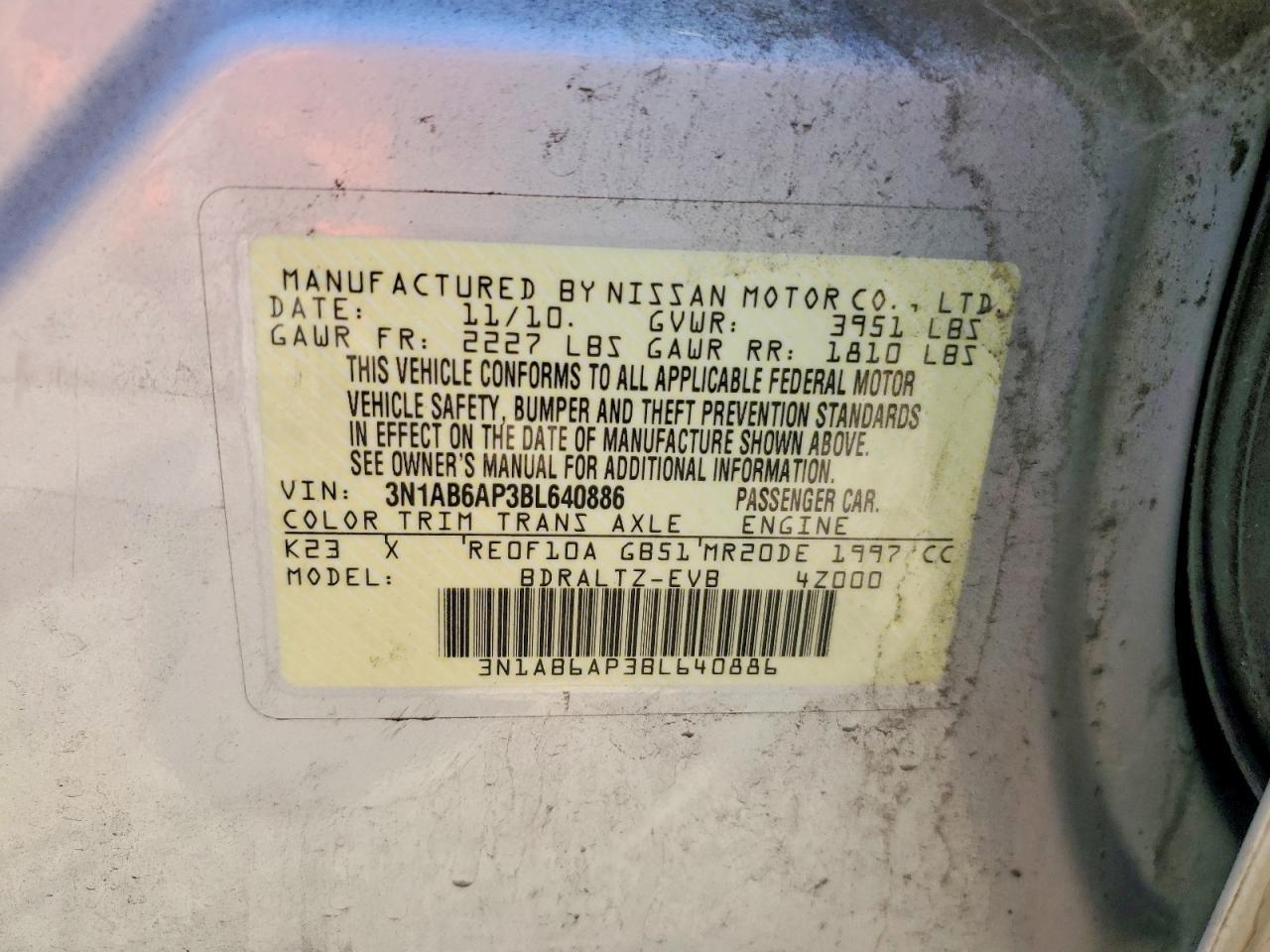 2011 NISSAN SENTRA