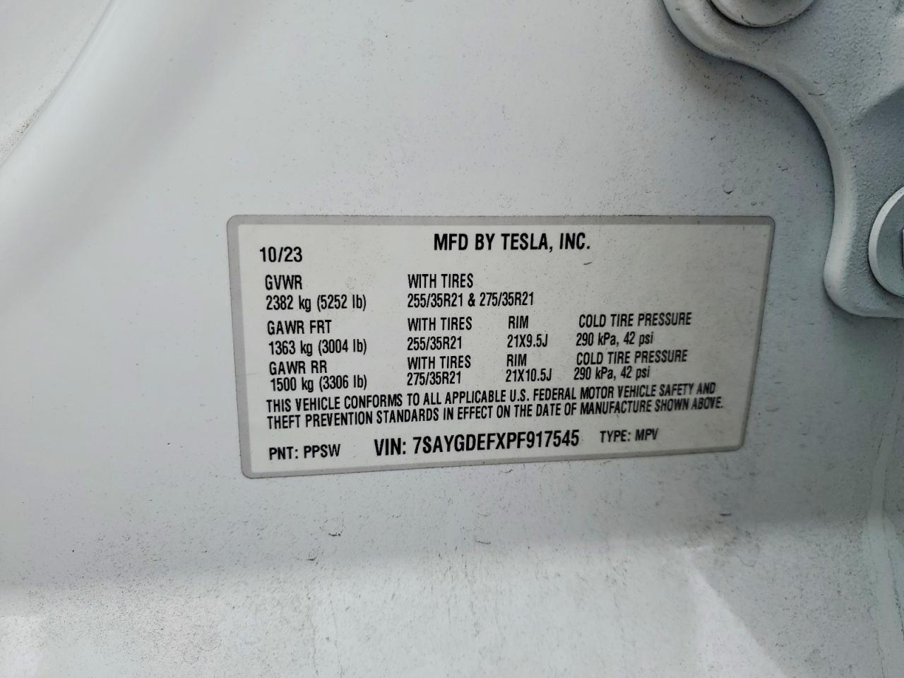 2023 TESLA MODEL Y
