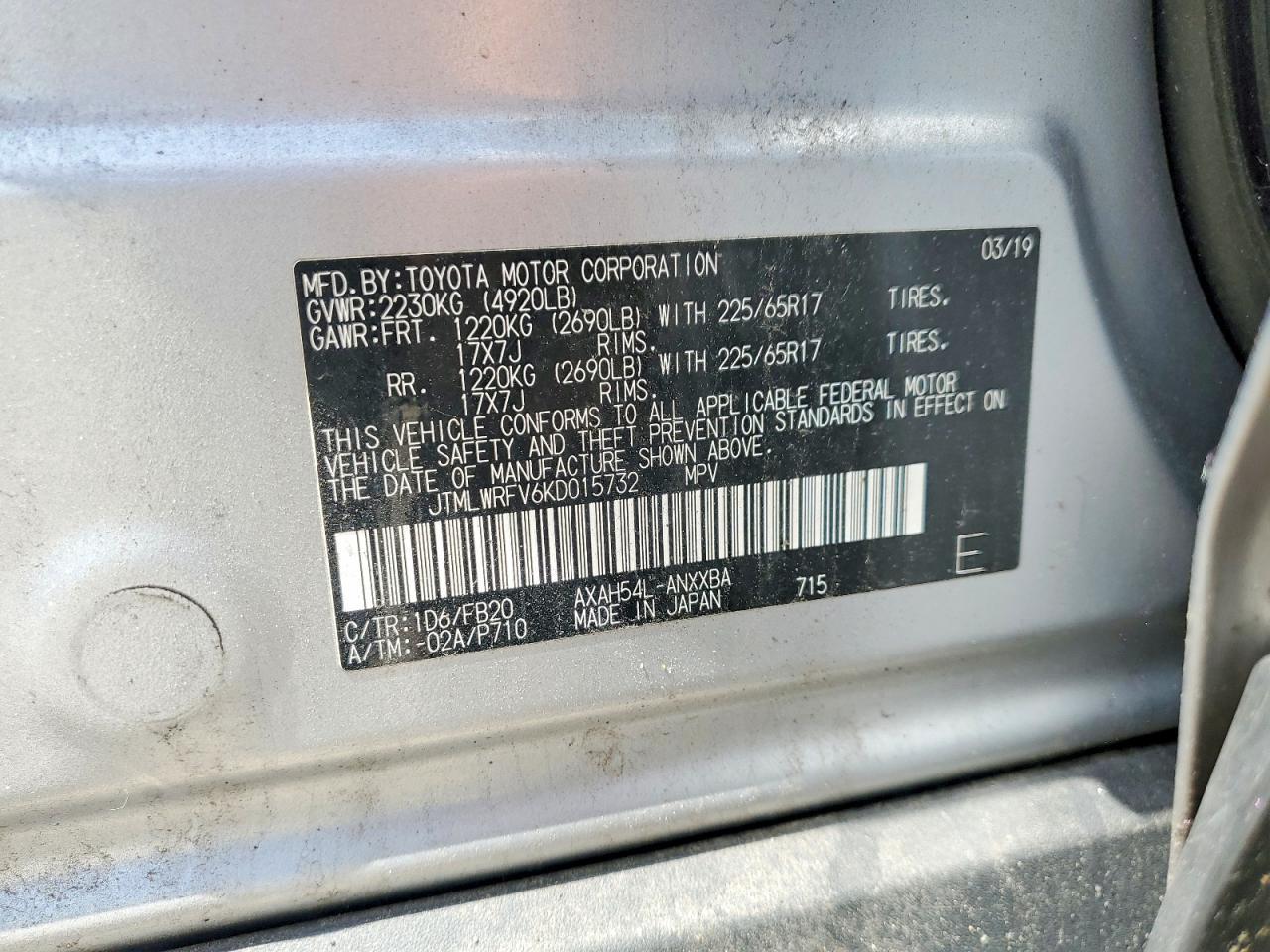 2019 TOYOTA RAV4