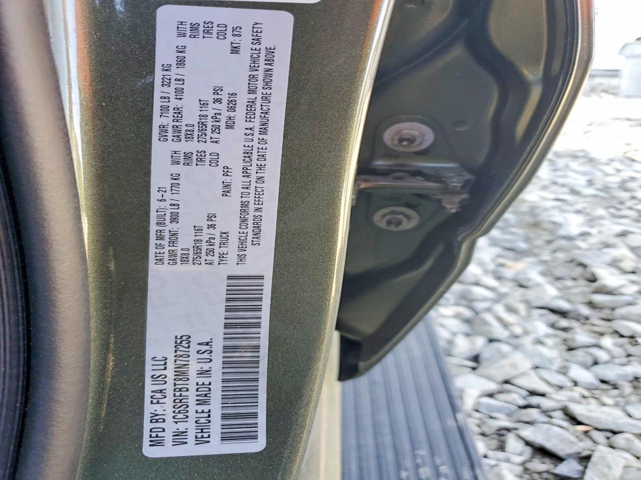 2021 RAM 1500