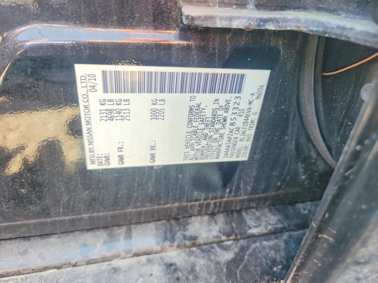 2010 NISSAN Maxima