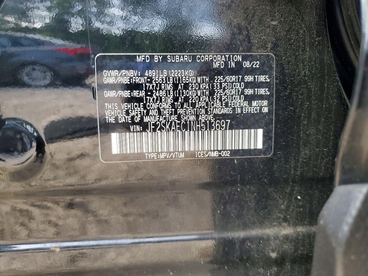 2022 SUBARU FORESTER