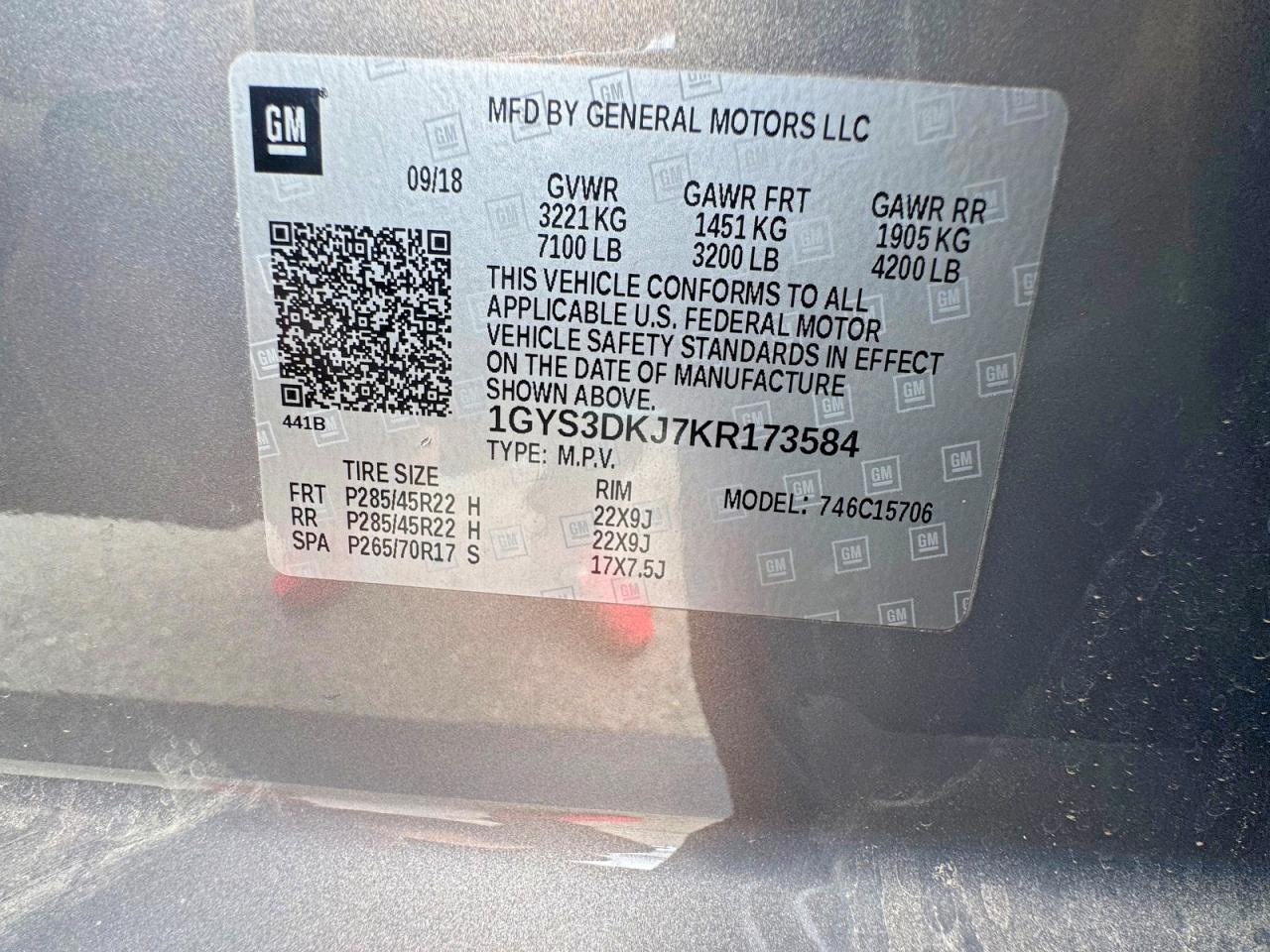 2019 CADILLAC ESCALADE