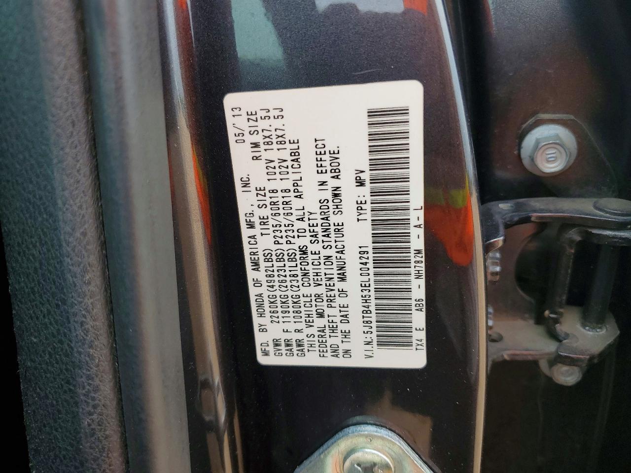 2014 ACURA RDX