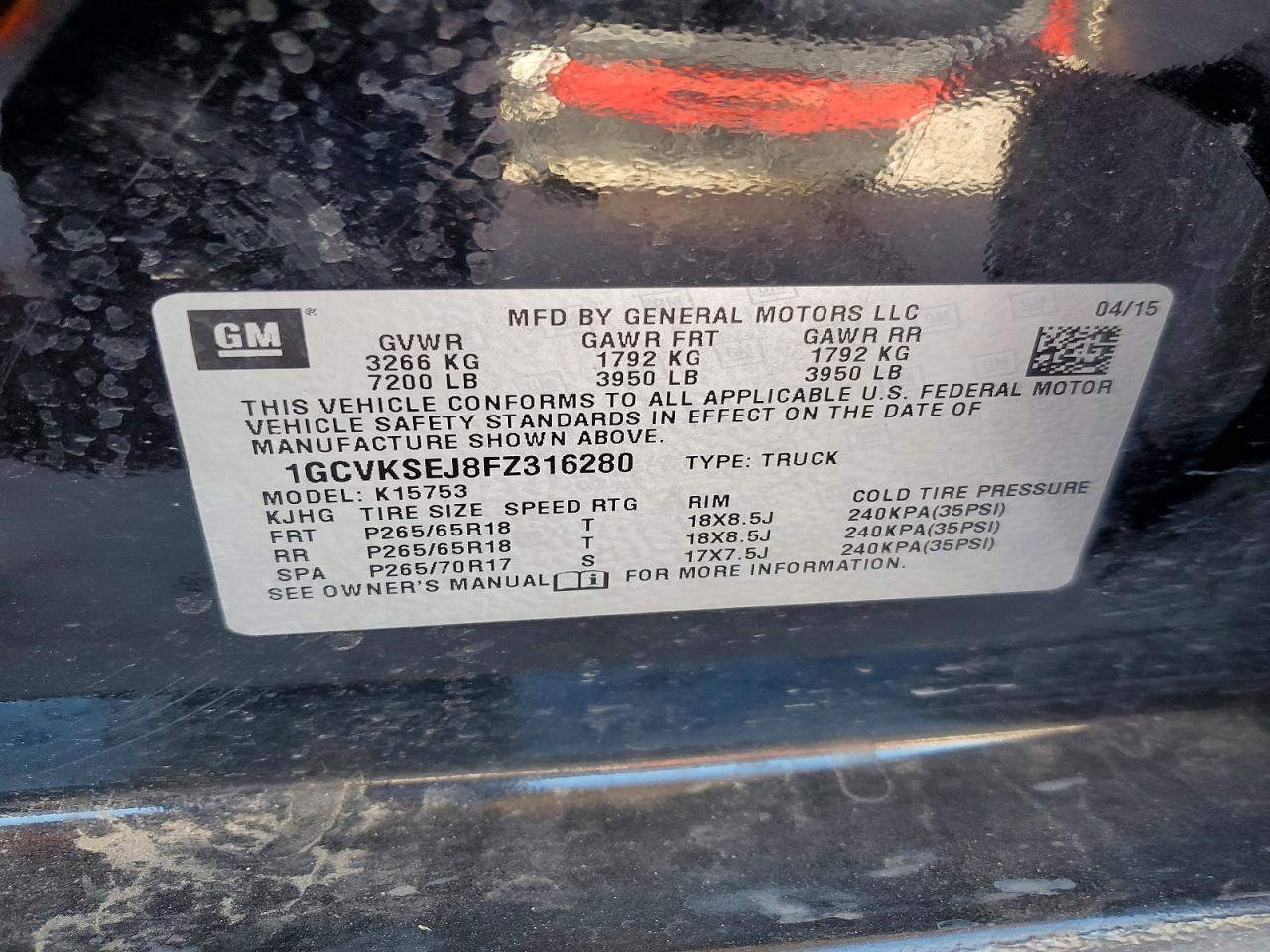 2015 CHEVROLET Silverado