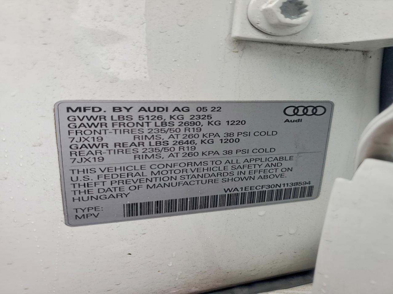 2022 AUDI Q3