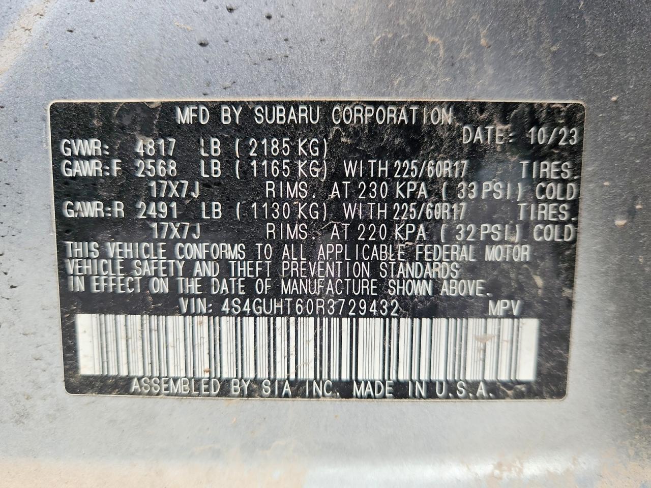 2024 SUBARU Crosstrek