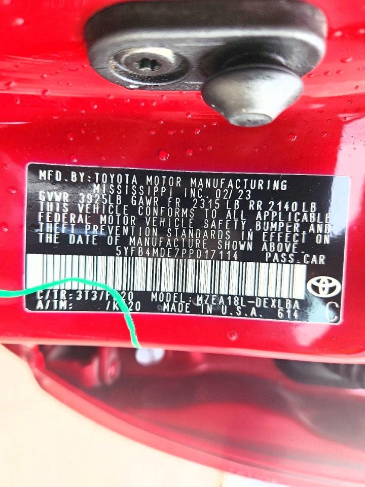 2023 TOYOTA COROLLA