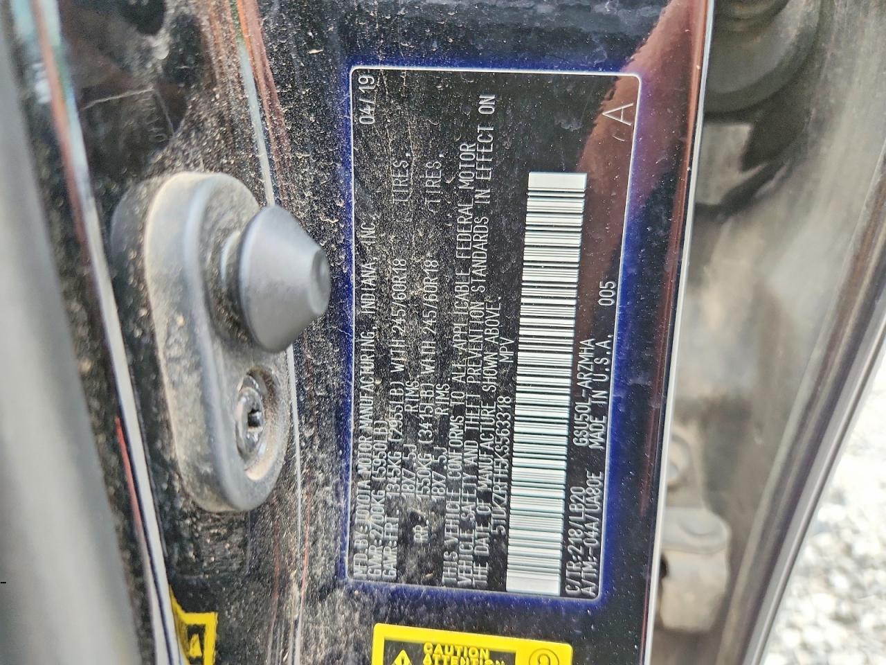 2019 TOYOTA HIGHLANDER