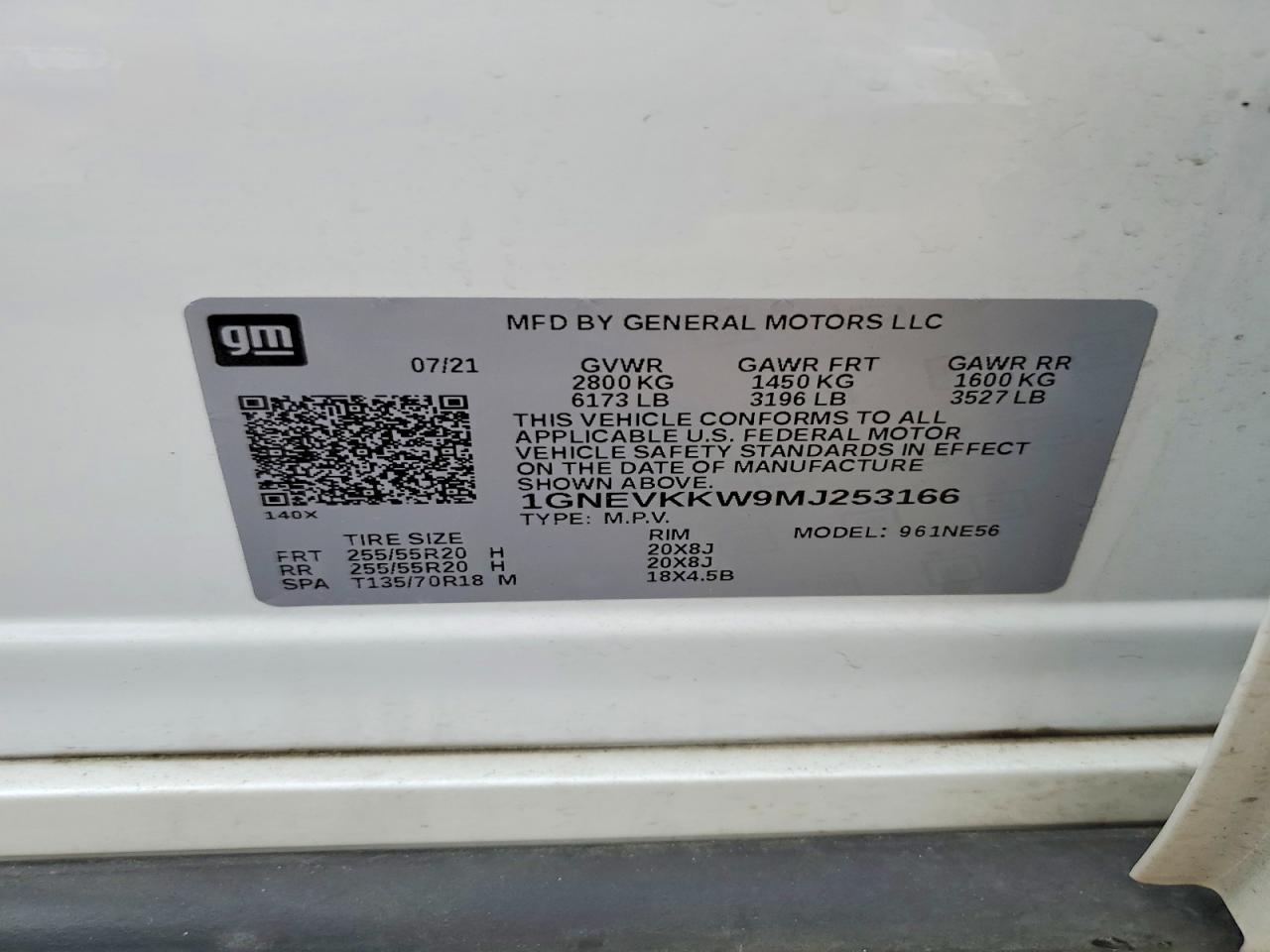 2021 CHEVROLET TRAVERSE