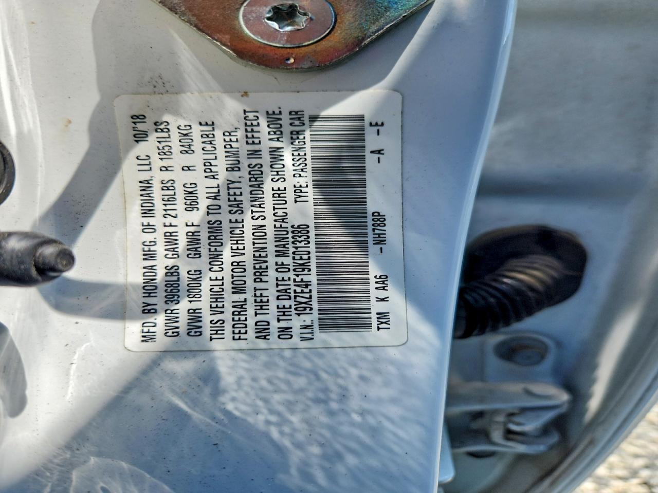 2019 HONDA Insight