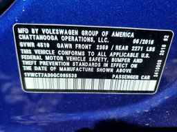 2016 VOLKSWAGEN Passat