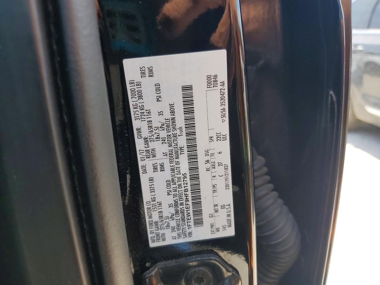 2017 FORD F-150 Lightning