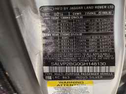 2016 LAND ROVER RANGE ROVER EVOQUE