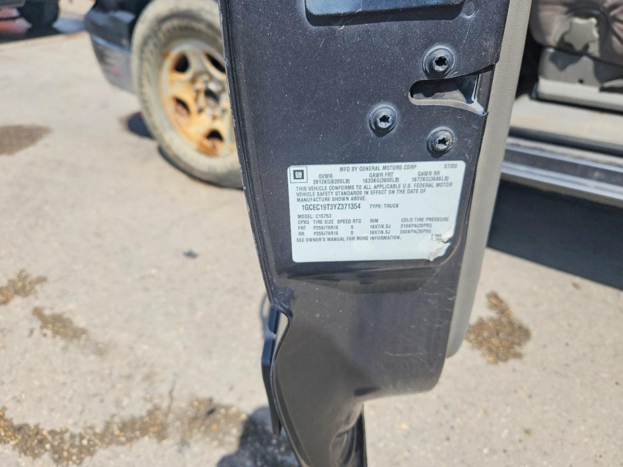 2000 CHEVROLET SILVERADO 1500