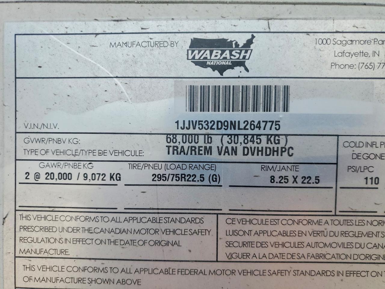 2022 Wabash Dvhdhpc