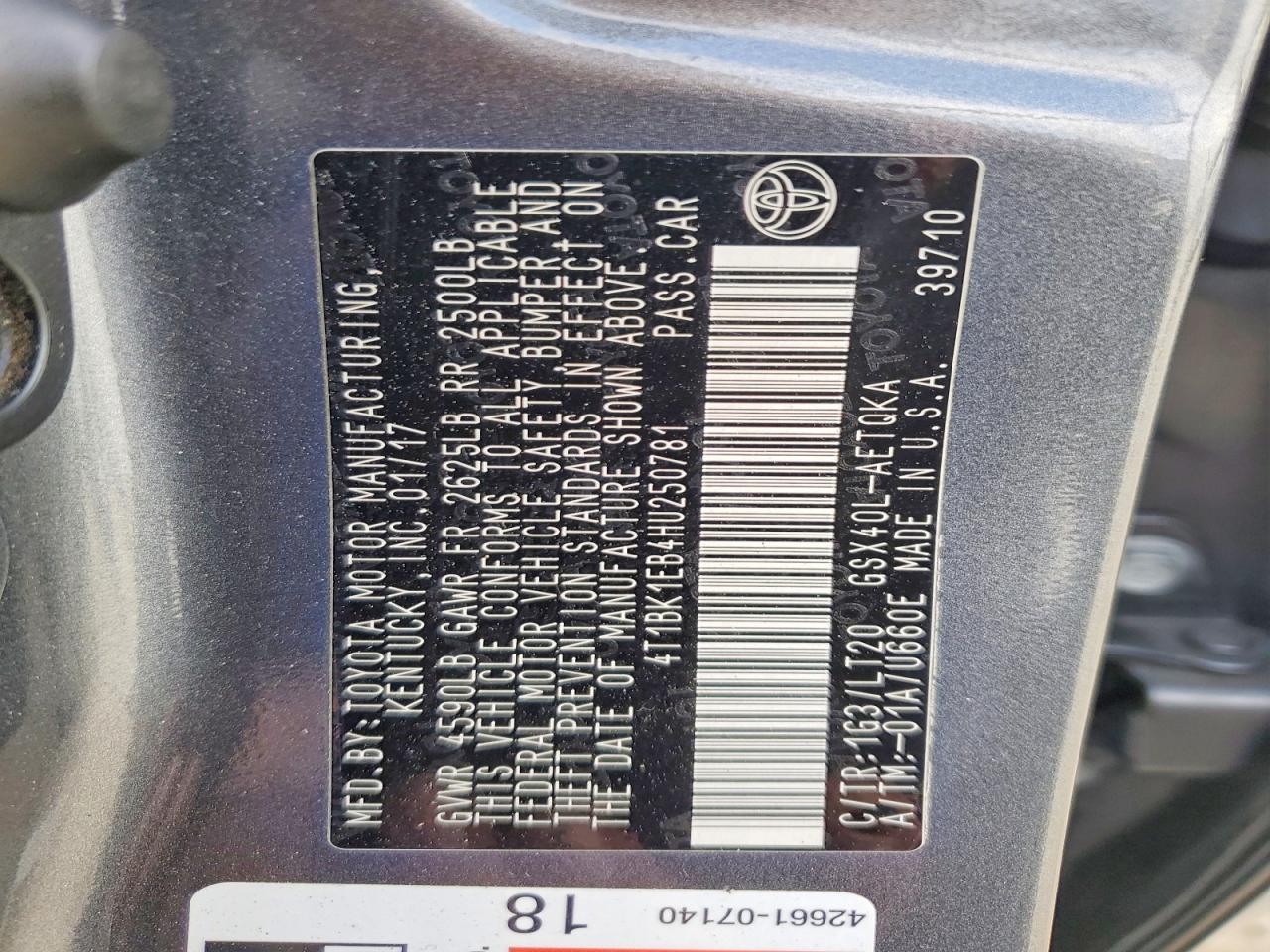 2017 TOYOTA Avalon