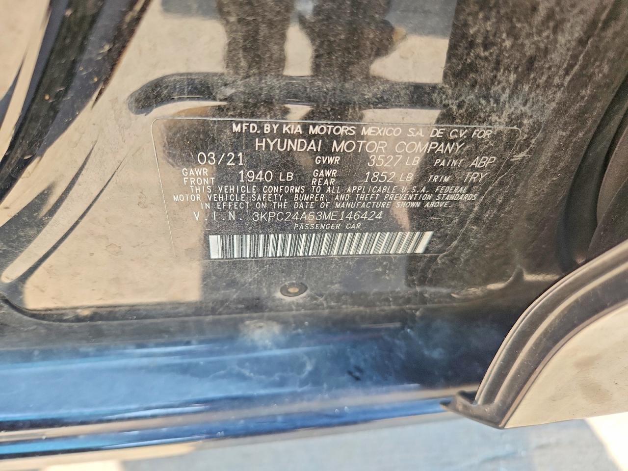 2021 HYUNDAI ACCENT