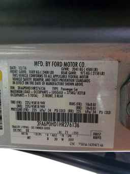2017 FORD FUSION