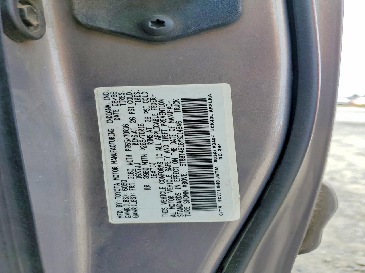 2000 TOYOTA TUNDRA