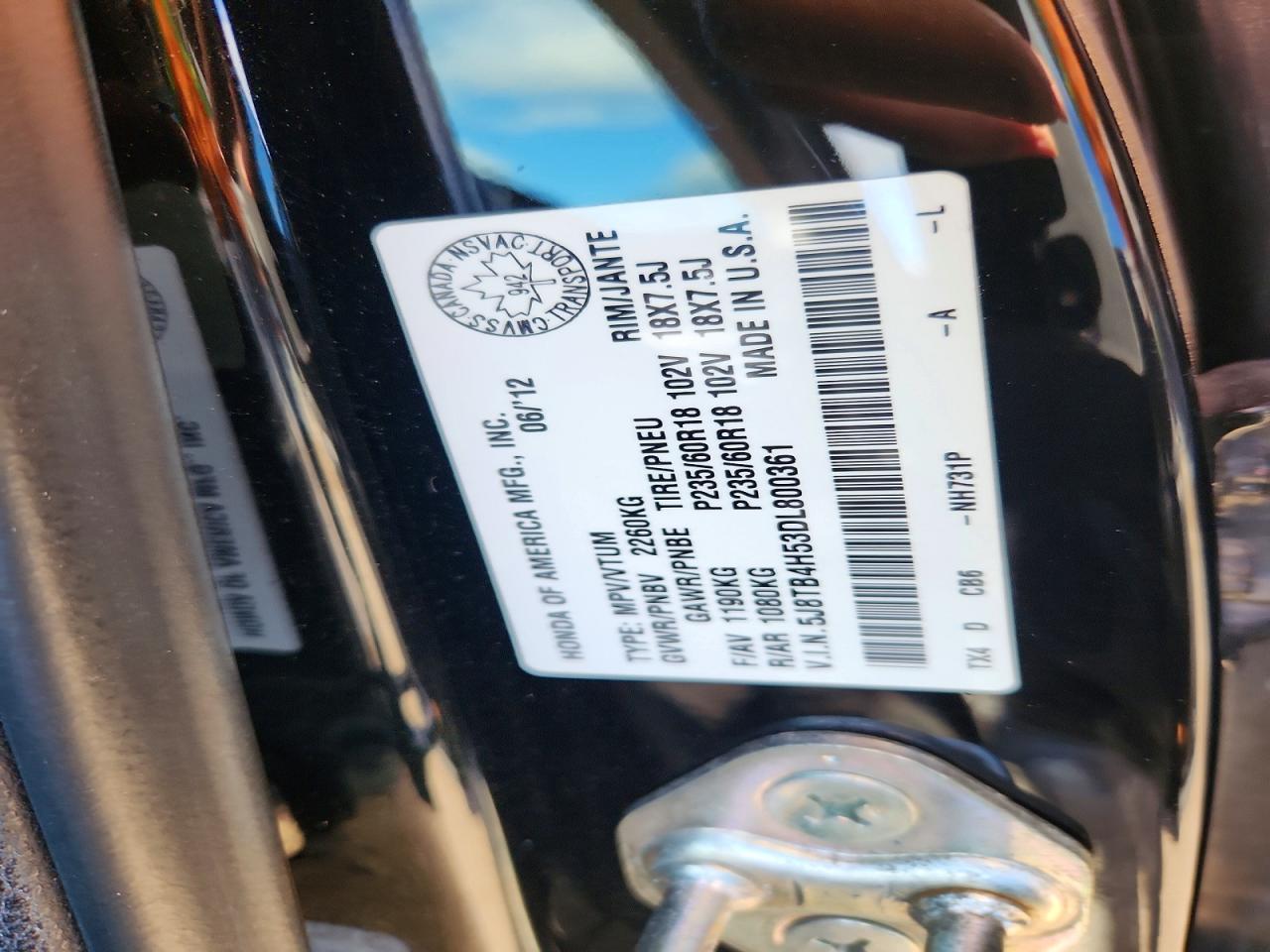 2013 ACURA RDX