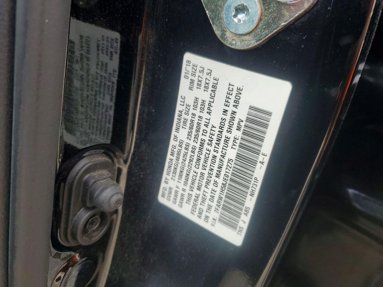 2018 HONDA CR-V