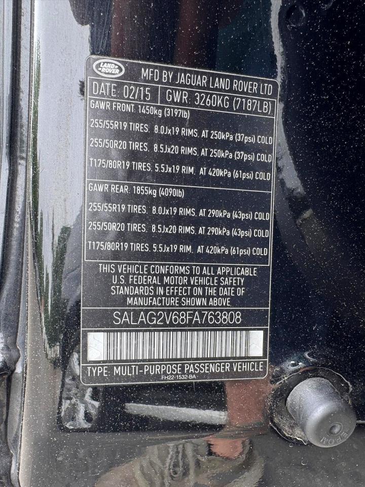 2015 LAND ROVER LR4